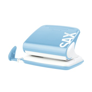 Perforator Sax Design 318, 20 coli, Bleu Perforator Sax Design 318, 20 coli, Bleu