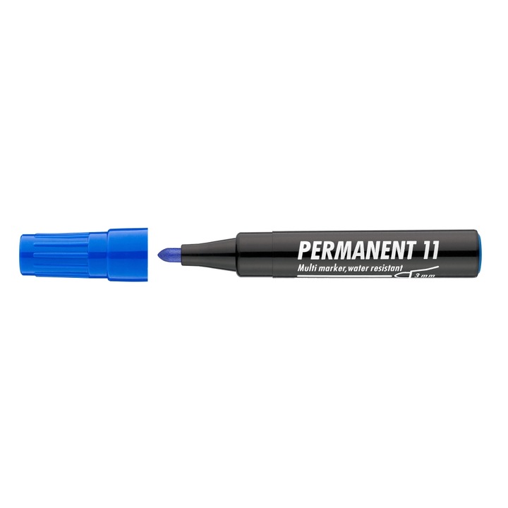 Marker Permanent Ico, 1-3 mm, Albastru