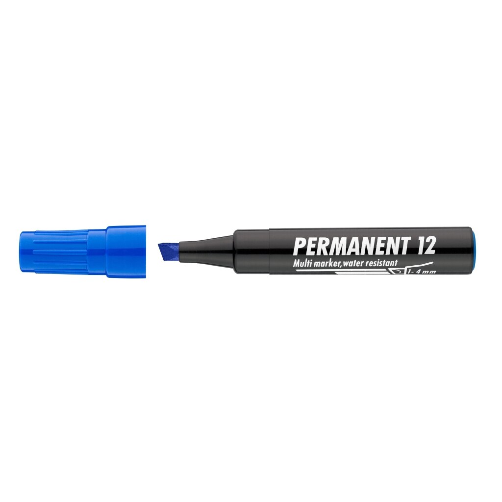 Marker Permanent Ico, 1-4 mm, Albastru