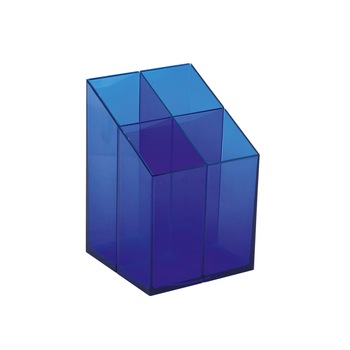 Suport pixuri Ico Quadrate, transparent, Albastru Suport pixuri Ico Quadrate, transparent, Albastru