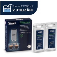 Decalcifiant original De’Longhi EcoDecalk DLSC200, 2 utilizari, 2x100 ml