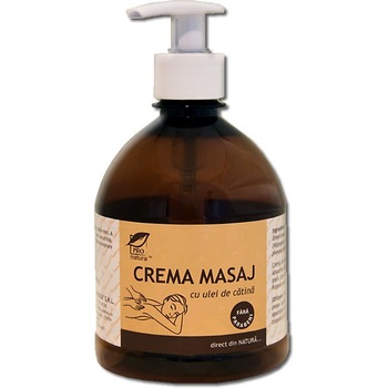 Crema masaj cu ulei de catina Pro-Natura, 500g Crema masaj cu ulei de catina Pro-Natura, 500g
