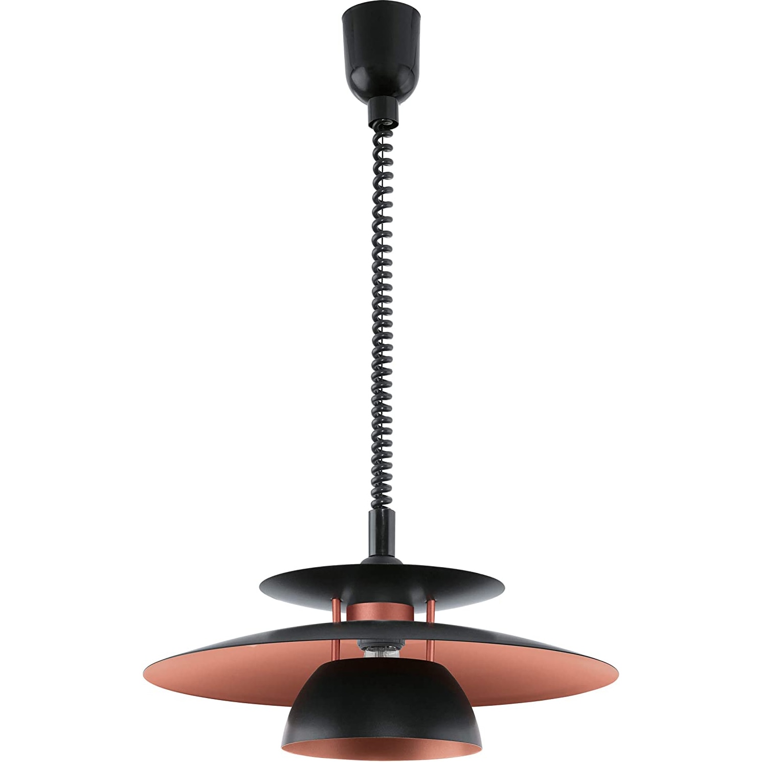 Pendul Eglo Brenda 31666, E27, 60W, IP20, 110x43 cm, Plastic/Otel, Negru