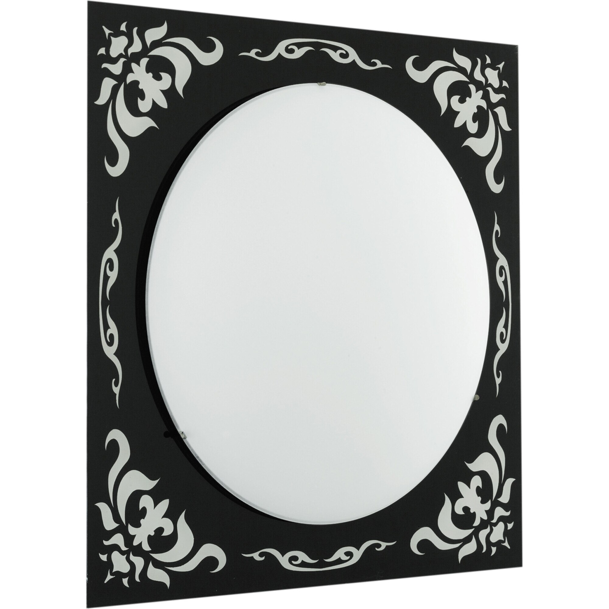 Plafoniera Eglo Scalea 89262, E27, 60W, IP20, 30.5x30.5 cm, Otel, Sticla satinata