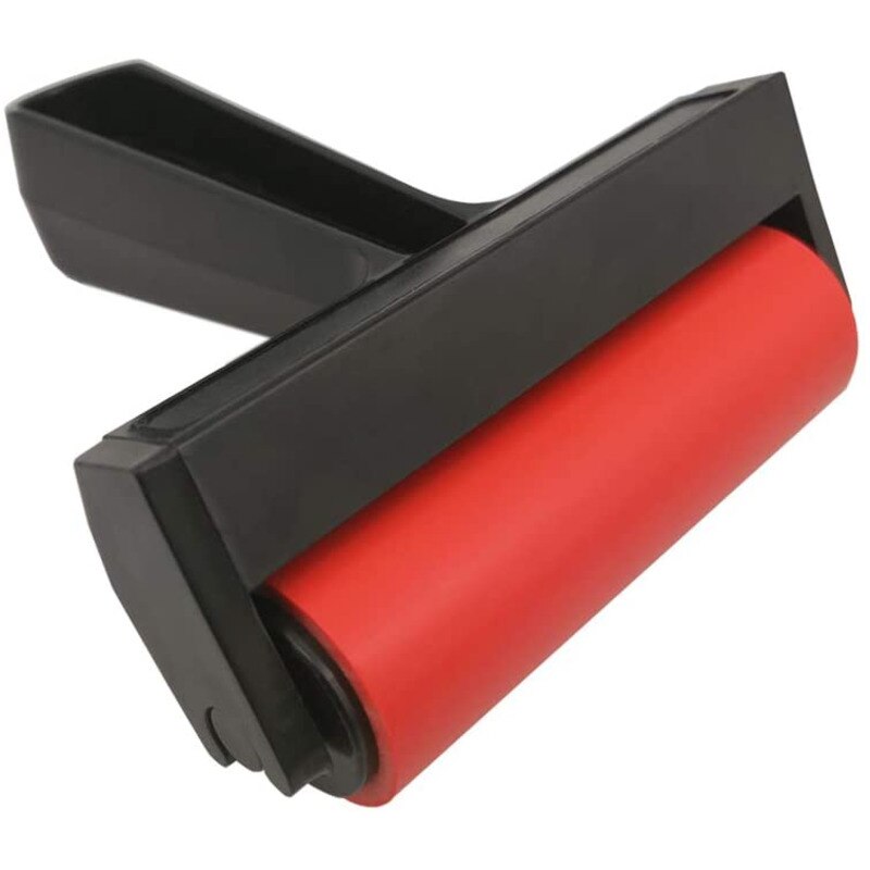 Rola DiamantArt pentru fixarea strasurilor pe tapiserie, 11.5 x 13 cm, Negru/Rosu