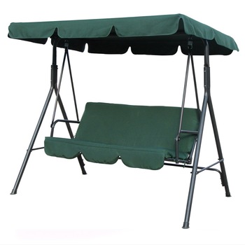Balansoar Leagan Exterior, Relaxare, 3 Locuri, Casa Curte Gradina Terasa, Cadru Otel, Perna, Verde Negru, 170 x 110 x 153 cm Balansoar Leagan Exterior, Relaxare, 3 Locuri, Casa Curte Gradina Terasa, Cadru Otel, Perna, Verde Negru, 170 x 110 x 153 cm