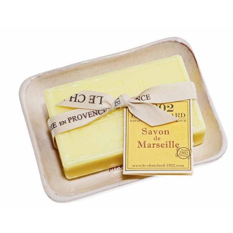 Set Cadou Savoniera Sapun Natural Marsilia 100g Verveine Citron Le Chatelard 1802