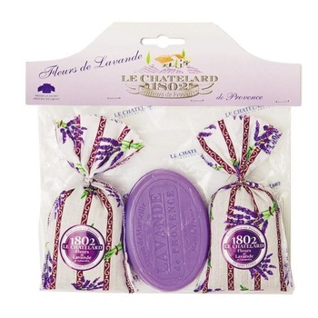 Set Cadou Sapun Natural Marsilia 100g Lavanda si 2 Saculeti Flori Lavanda Naturala de Provence 18g Le Chatelard 1802 Set Cadou Sapun Natural Marsilia 100g Lavanda si 2 Saculeti Flori Lavanda Naturala de Provence 18g Le Chatelard 1802