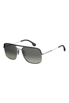 Carrera, Ochelari de soare aviator, polarizati, cu lentile in degrade, Negru/Argintiu, 60-17-145 Standard Carrera, Ochelari de soare aviator, polarizati, cu lentile in degrade, Negru/Argintiu, 60-17-145 Standard