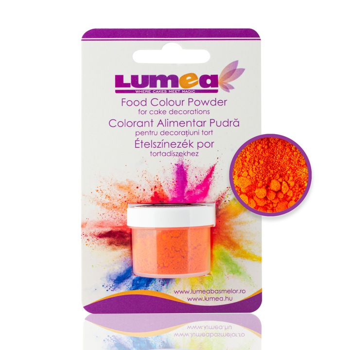 Colorant alimentar pudra Portocaliu, 3g - Lumea