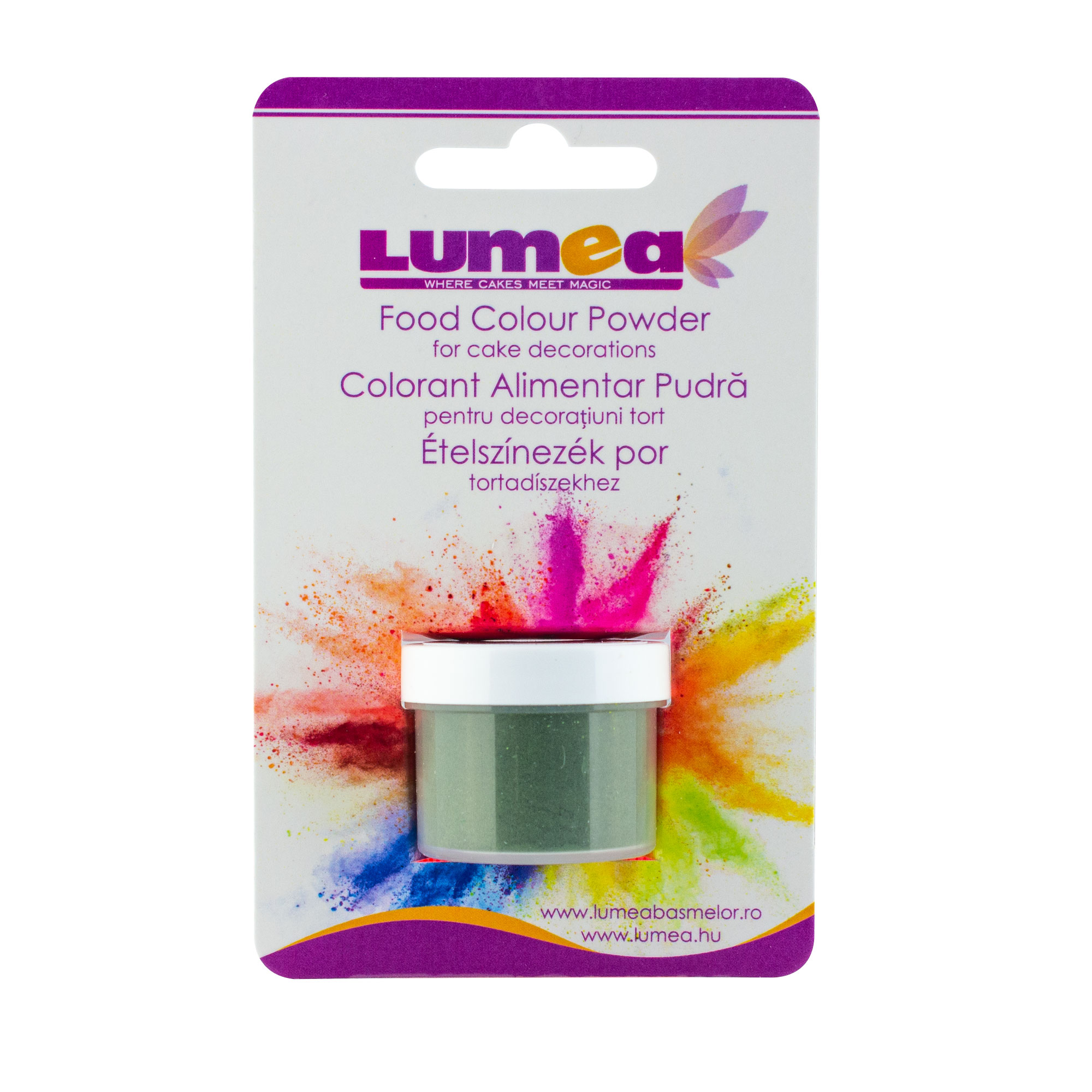 Colorant alimentar pudra Verde muschi, 2.5g - Lumea Colors