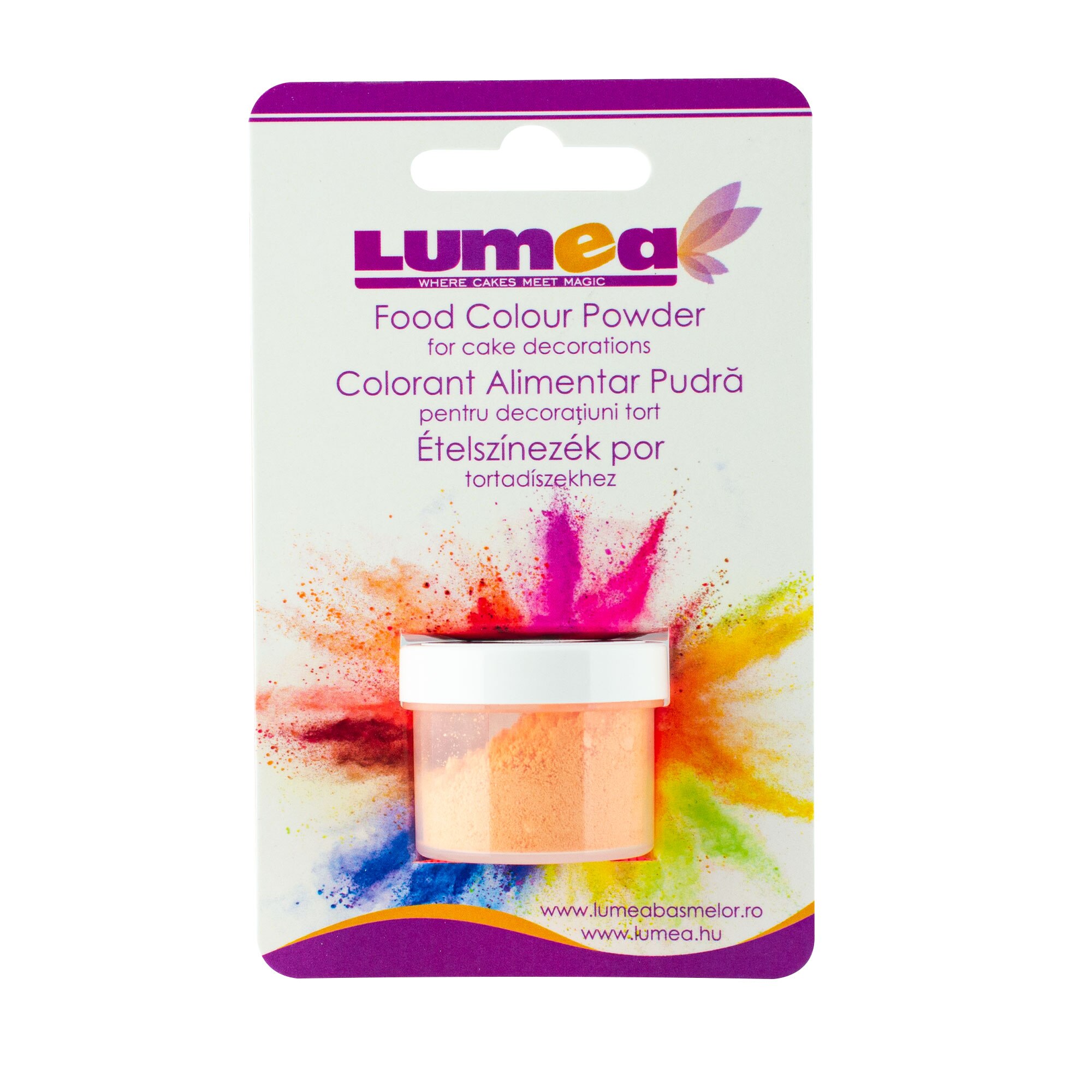 Colorant alimentar pudra Piersica, 4g - Lumea Colors