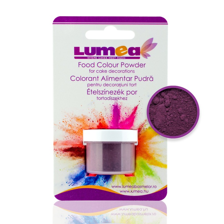 Colorant alimentar pudra Mov inchis, 2g - Lumea