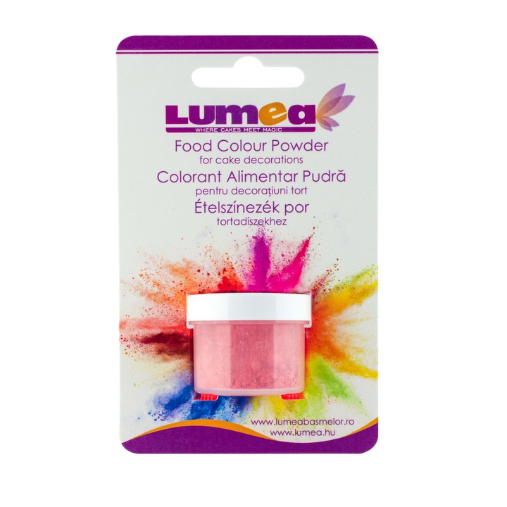 Colorant alimentar pudra Pink, 4g - Lumea Colors