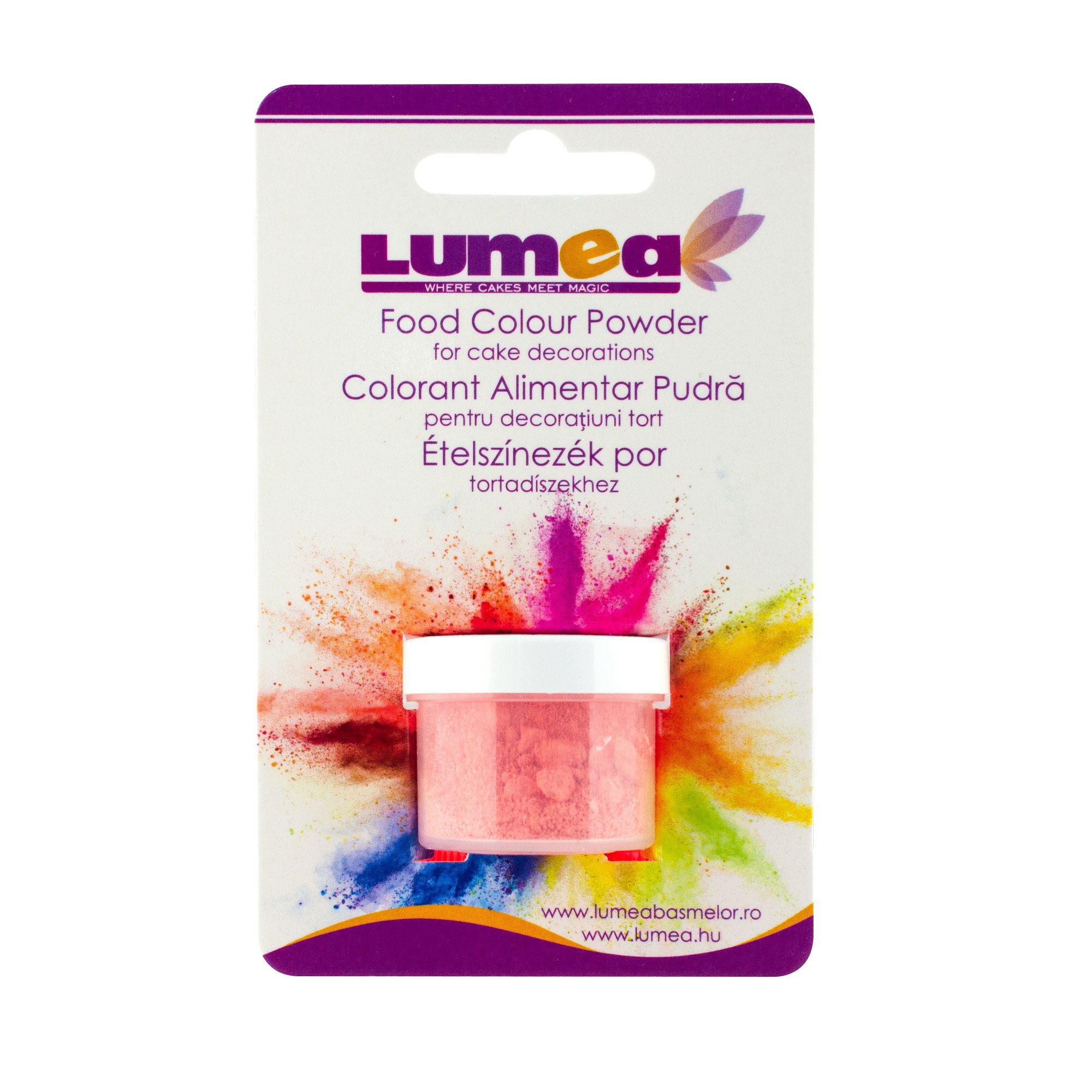 Colorant alimentar pudra Roz, 4g - Lumea Colors