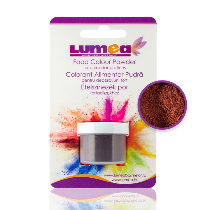 Colorant alimentar pudra Maro ciocolatiu, 2g - Lumea