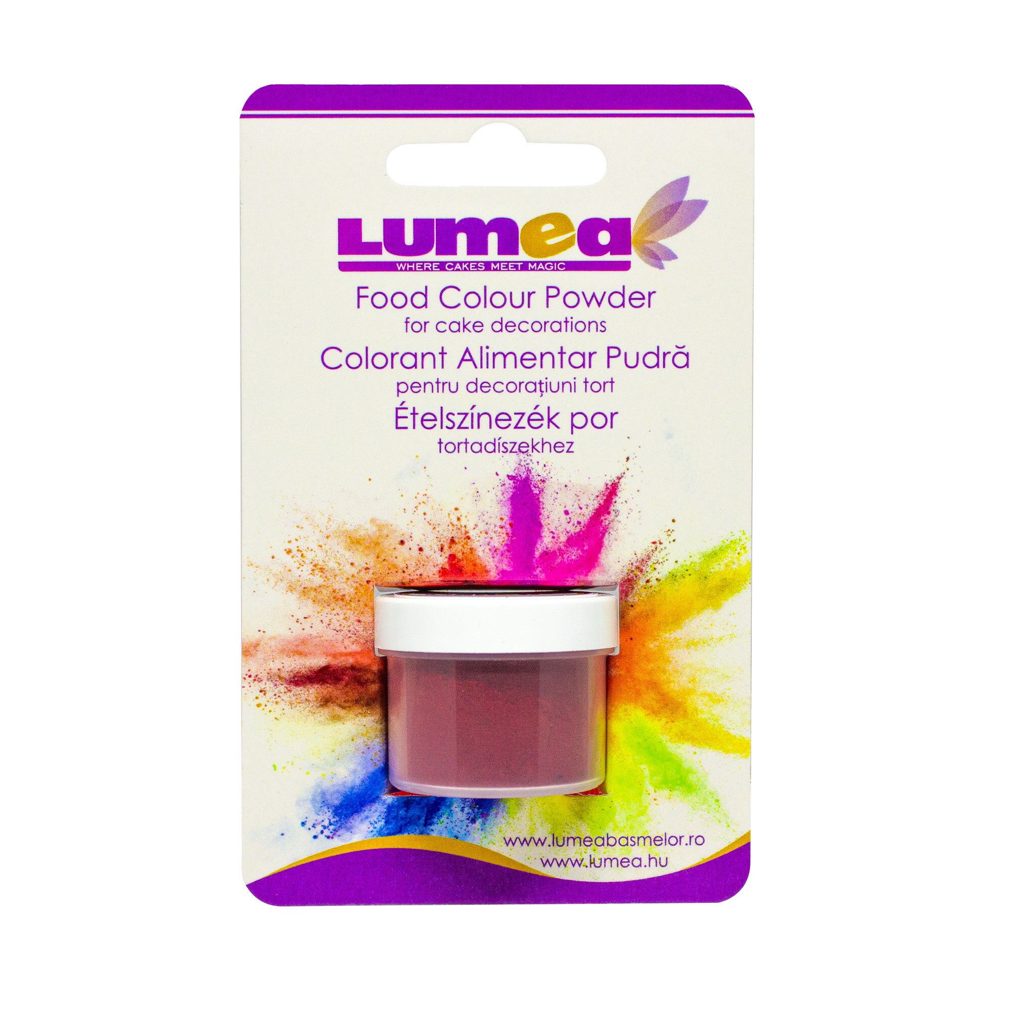 Colorant alimentar pudra Visiniu, 2g - Lumea Colors