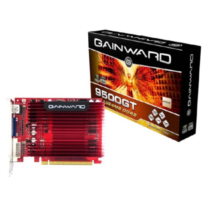 Placa video Gainward nVidia GeForce 9500 GT, 1024MB, GDDR2, 128bit, PCI-E