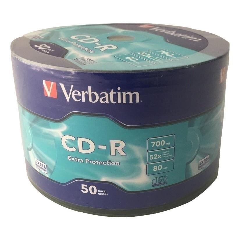 CD-R Verbatim Extraprotection, 700MB, 52x, 50 buc.