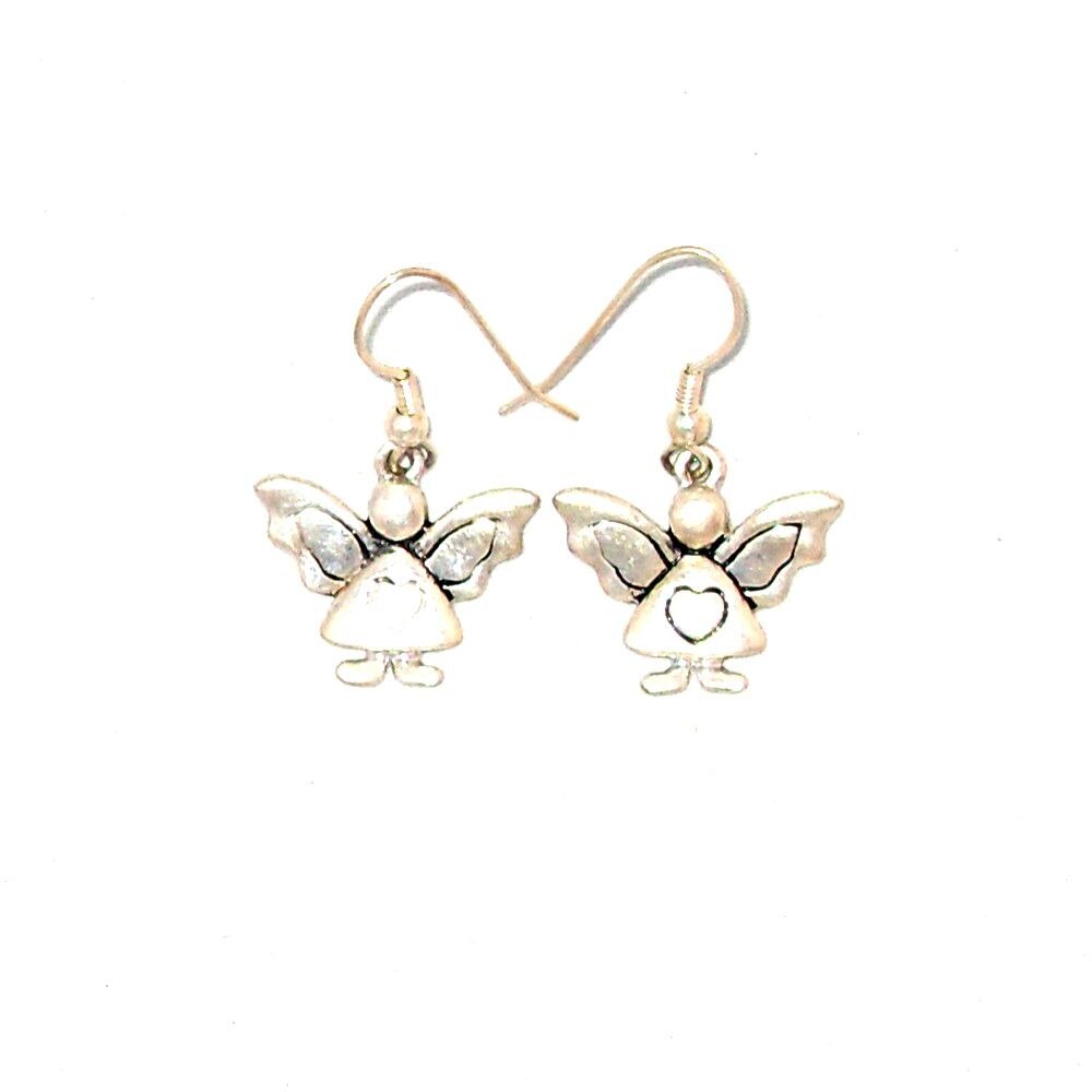 Cercei bijuterie argintii figurina de dama FashionBijoux