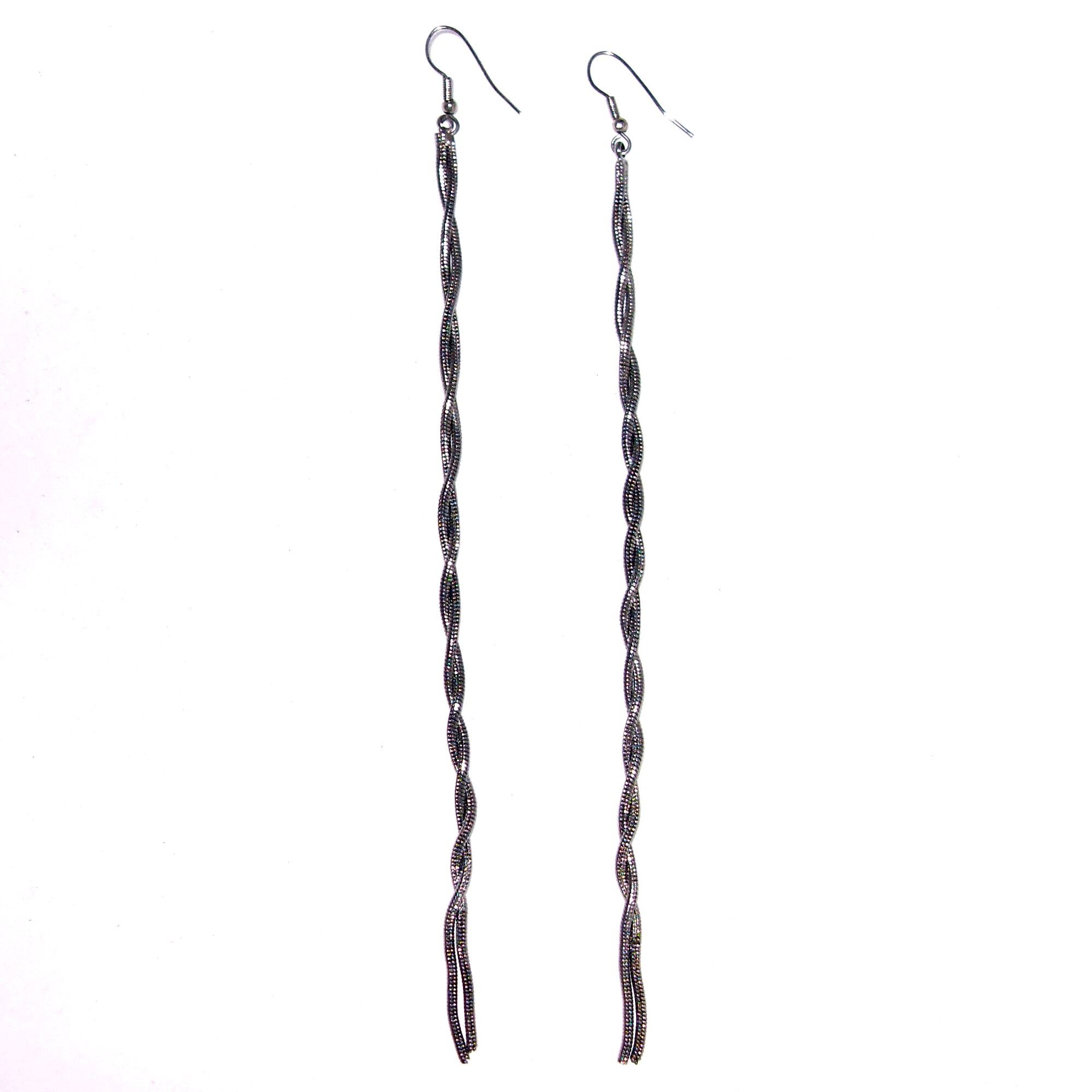 Cercei bijuterie lungi rasuciti de dama FashionBijoux