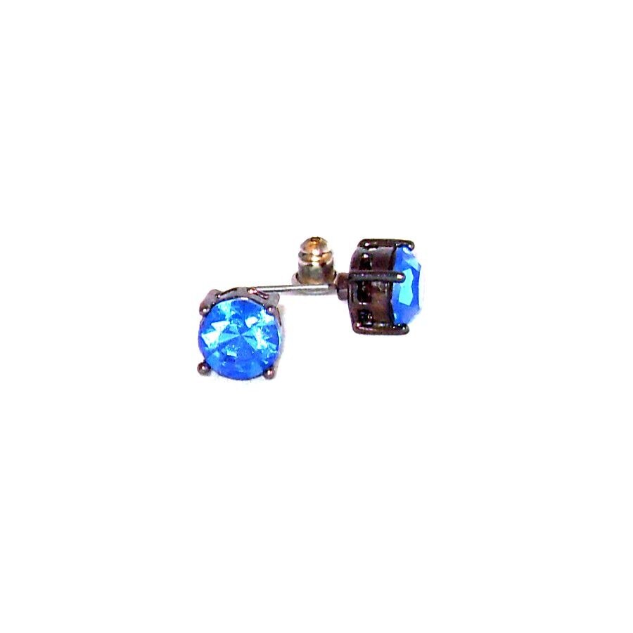 Cercei bijuterie cu cristal albastru de dama FashionBijoux