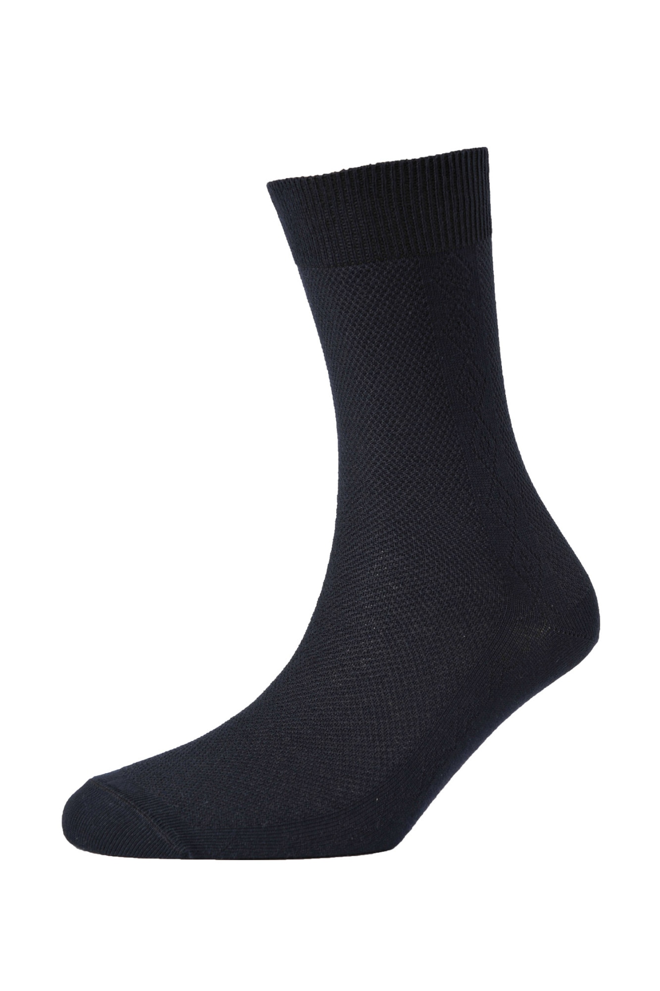Sosete din bumbac, cu model special, pentru barbati, Mondex, Bleumarin
