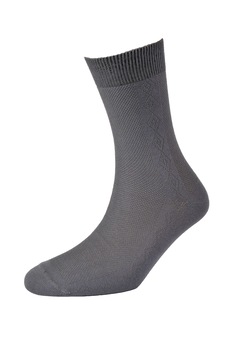 Sosete din bumbac, cu model special, pentru barbati, Mondex, Gri Sosete din bumbac, cu model special, pentru barbati, Mondex, Gri