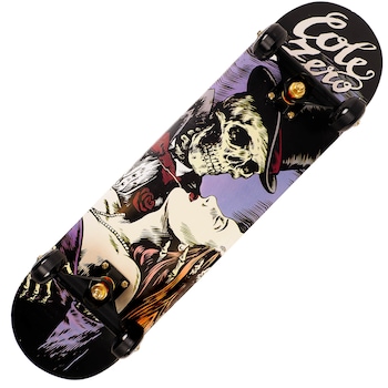 Skateboard Action One ABEC-11, Aluminiu, 79 cm, Kiss of Death Skateboard Action One ABEC-11, Aluminiu, 79 cm, Kiss of Death