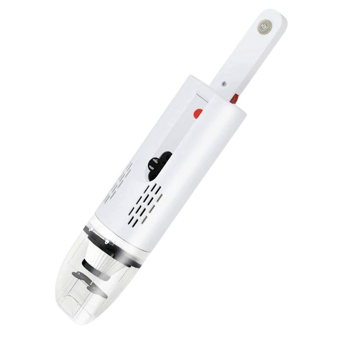 Aspirator Portabil Hurricane pentru Casa si Masina,Baterie 2500 Mah,Aspiratie Ciclonica,Filtru Hepa,25000 Rpm,Timp de lucru 30 de minute,4800 Pa,Husa Transport,Pearl White