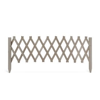 Gardulet Decorativ din Lemn pentru Gazon sau Flori, Dimensiuni 110x34cm, Pliabil, Maro Inchis Gardulet Decorativ din Lemn pentru Gazon sau Flori, Dimensiuni 110x34cm, Pliabil, Maro Inchis