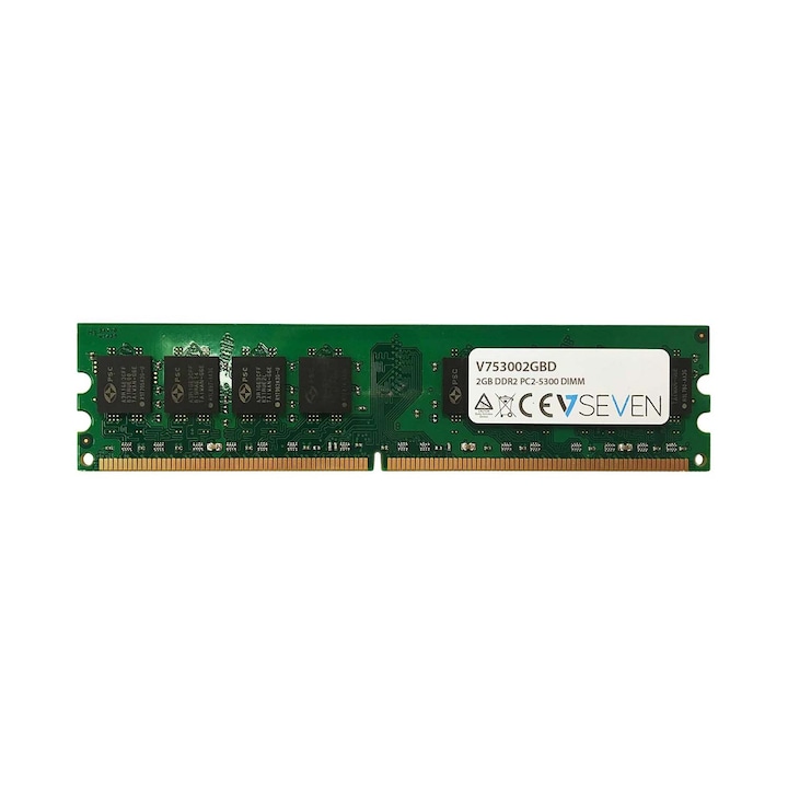 V7 V753002GBD memóriamodul 2 GB 1 x 2 GB DDR2 667 MHz (V753002GBD)