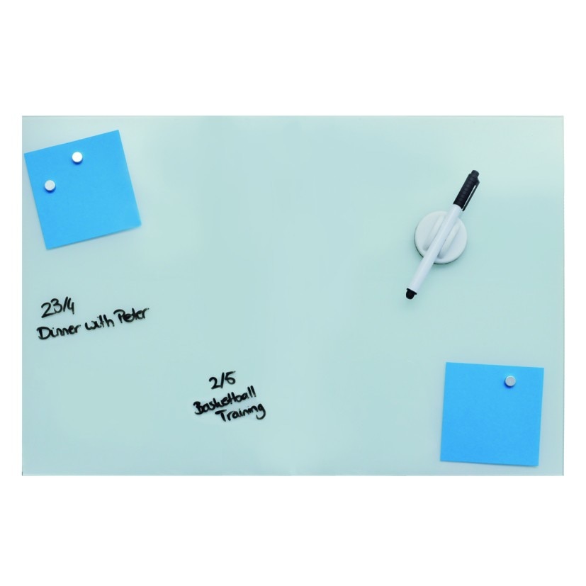 Tabla de sticla Desq magnetica, 60 x 90 cm, alb