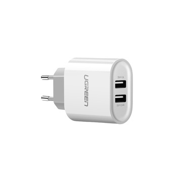Incarcator Retea Ugreen 2 X Usb 3,4 A, Alb - 823840 Incarcator Retea Ugreen 2 X Usb 3,4 A, Alb - 823840