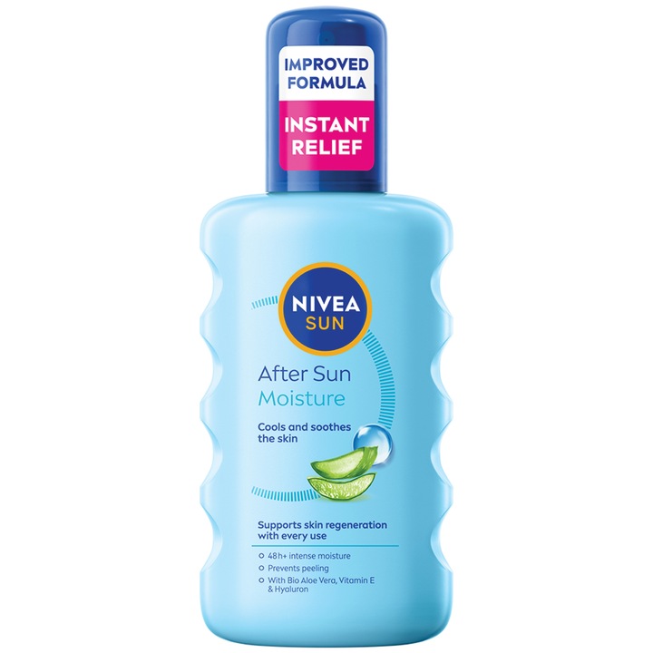 Spray hidratant dupa plaja NIVEA After Sun cu Aloe Vera, 200 ml