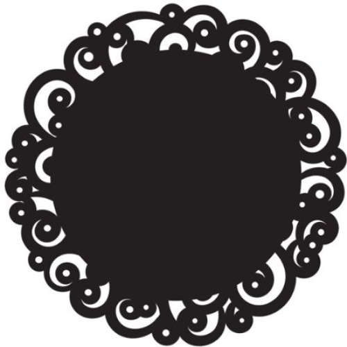 Set dantela din hartie, Wilton, 10 bucati, 25.4 cm diametru, negru