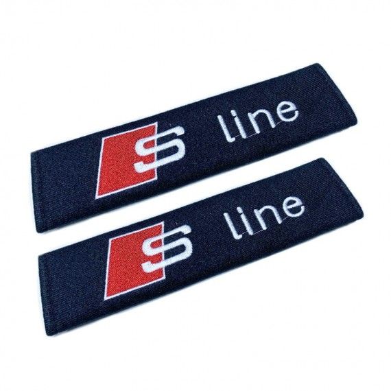 Set 2 bucati protectie centuri de siguranta S Line polyester 100%