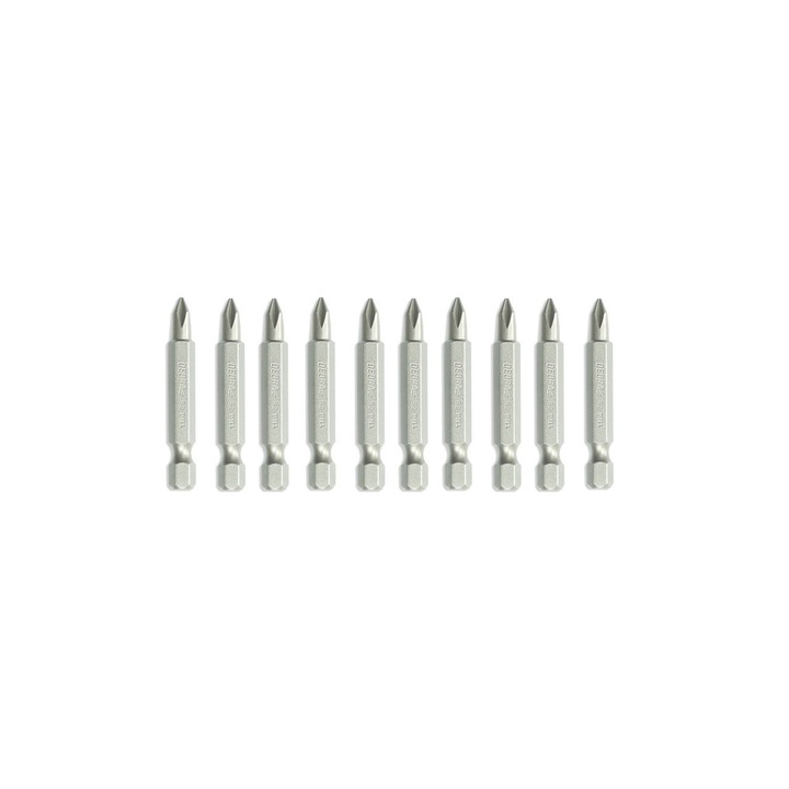 Set 10 biti tip cruce, PH2, 50mm, Dedra