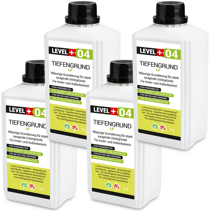 Level Plus LF RM04 alapozó készlet, 4 db, 4 L