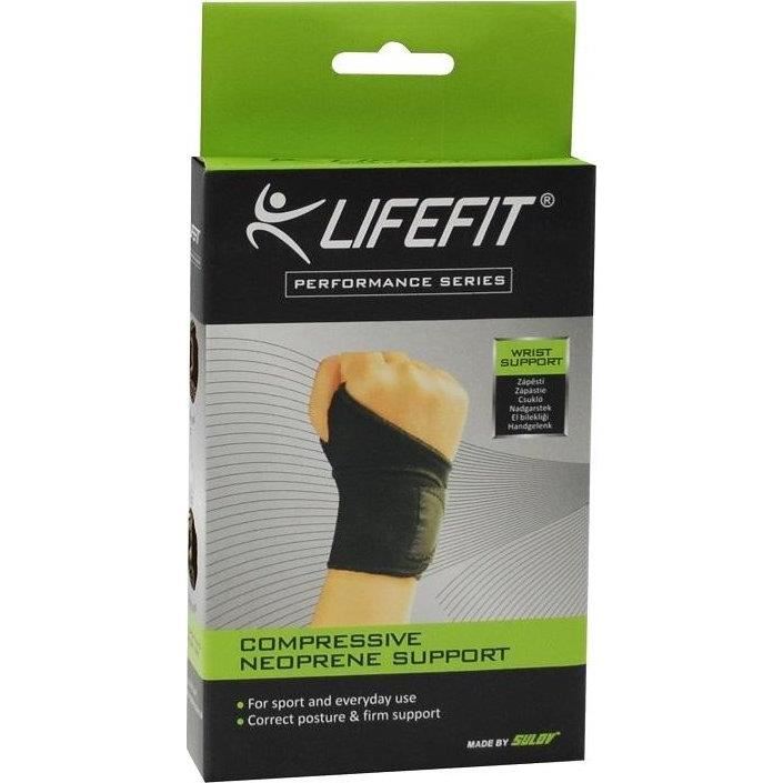 Suport incheietura neopren Lifefit, negru