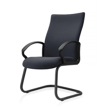 Scaun ergonomic de birou TRAFFIC CHAIRS HUGO V, tapiterie sezut si spatar textil GRI INCHIS, cadru tip sanie, brate fixe Scaun ergonomic de birou TRAFFIC CHAIRS HUGO V, tapiterie sezut si spatar textil GRI INCHIS, cadru tip sanie, brate fixe