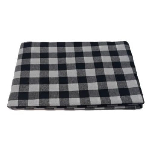 Fata de masa carouri bumbac 100%, 160x220cm, Eponj Home, Kareli Negru/Alb