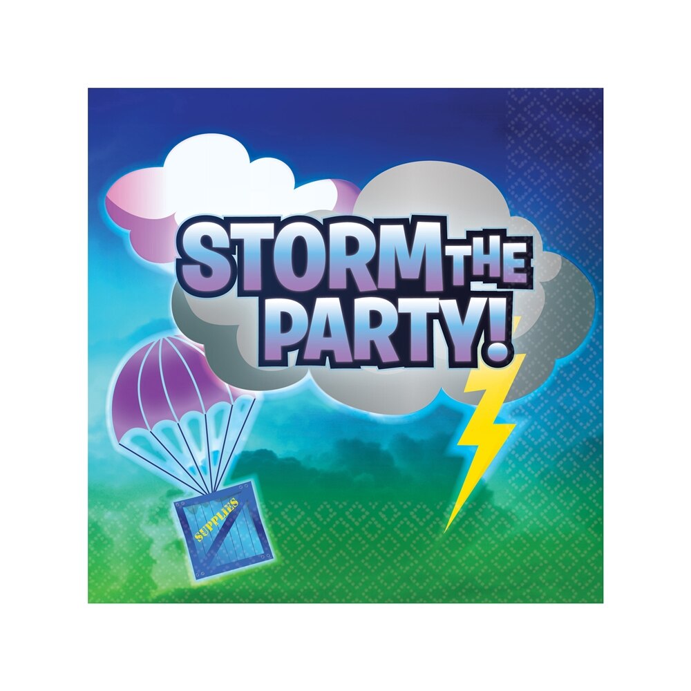 Set 16 Servetele Battle Royal, Multicolor, 33x33 cm