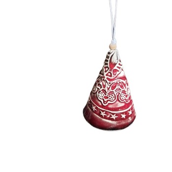 Clopotel rosu inchis 8 cm Clopotel rosu inchis 8 cm