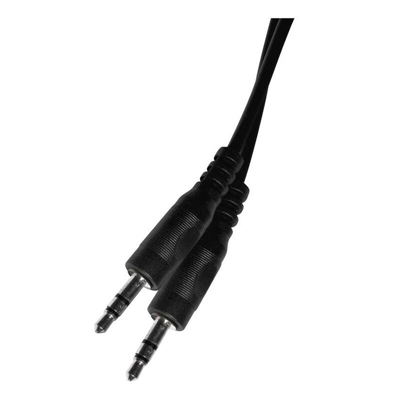 Cablu audio stereo, Jack 3.5 tata- Jack 3.5 tata, 1.5m, negru, Emos