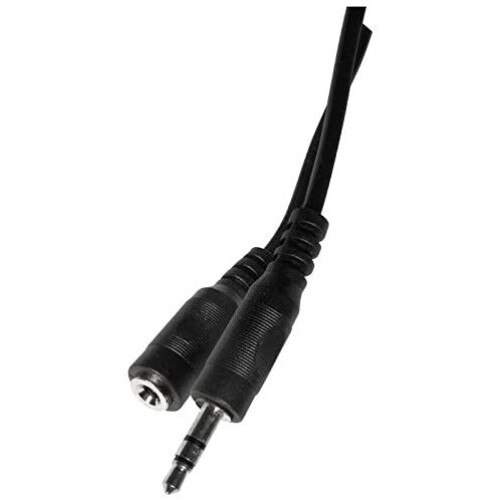 Cablu audio stereo, prelungire, Jack 3.5 tata - Jack 3.5 mama 2.5m, negru Emos