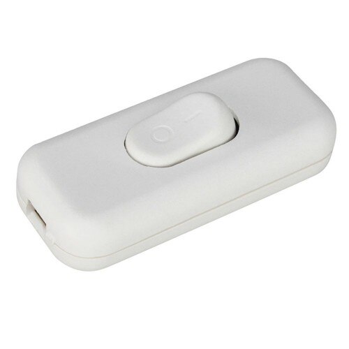 Intrerupator pe cablu, alb, 2.5A, 250V, Commel, 524318