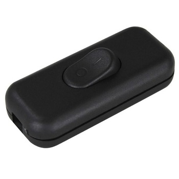 Intrerupator pe cablu, negru, 2.5A, 250V, Commel, 524319 Intrerupator pe cablu, negru, 2.5A, 250V, Commel, 524319