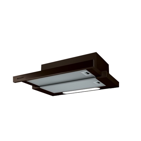 Hota incorporabila telescopica Pyramis EL60M1, putere de absorbtie 336mc/h, 1 motor, 60cm, Metal vopsit maro
