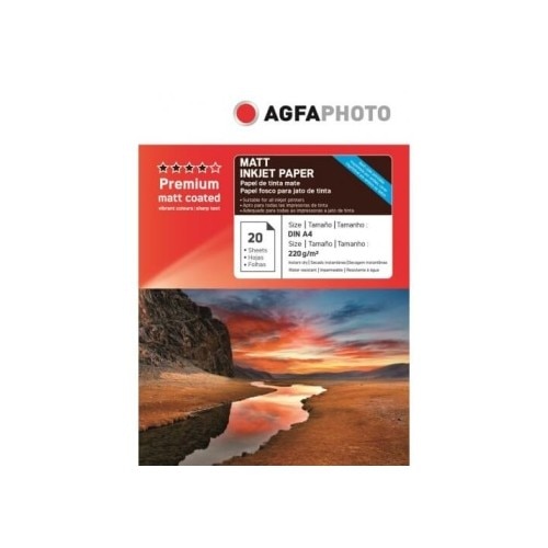Hartie foto AGFA PHOTO Mata, 220g/m2, A4, 20 coli